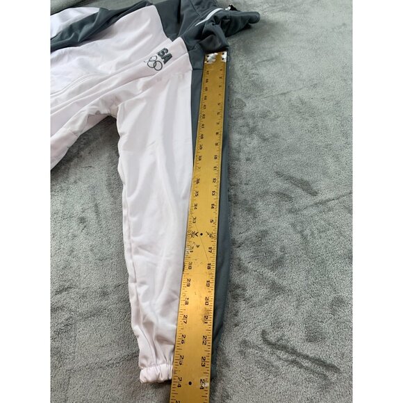 Track Jacket Mens XL USA Olympic Committee White Gray Full Zip USA Made Light - Picture 7 of 16